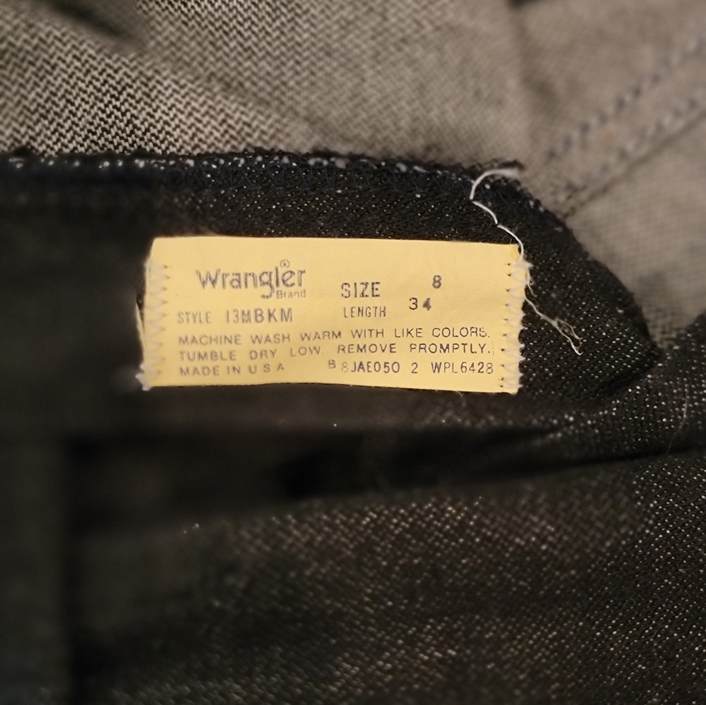 Women's Black Vintage Wrangler Jeans - Picture 3 of 5